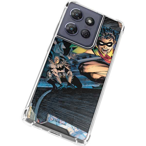 DC Comics Batman All Star Batman & Robin, The Boy Wonder ( Batman & Robin in Action) By Jim Lee Moto G Play 5G (2025) Clear Case